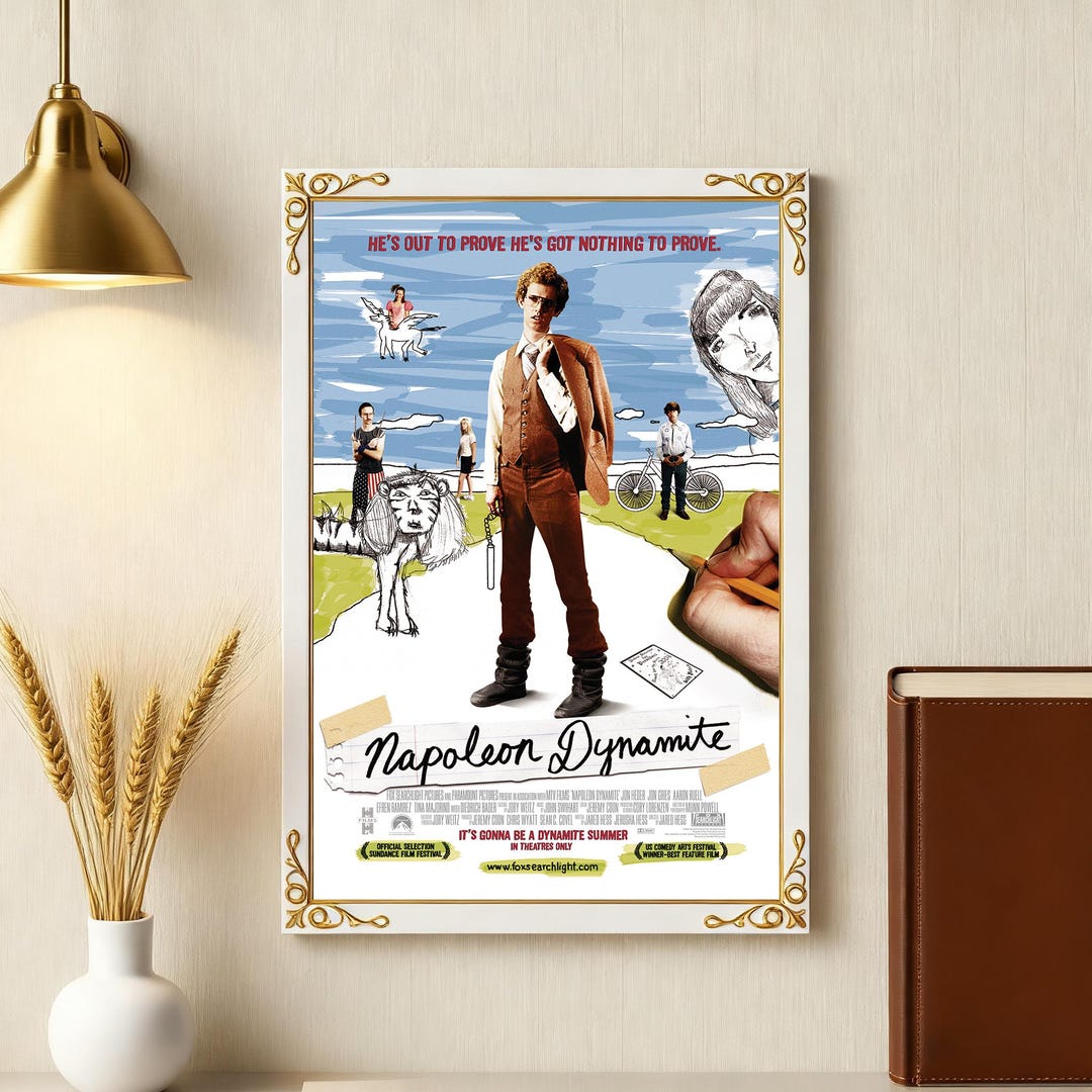 Napoleon Dynamite Movie Poster, HD Waterproof Canvas Art Print
