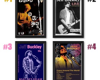 Jeff Buckley Music Poster, Album Poster, HD Canvas Art Print, Wall art, Unframed