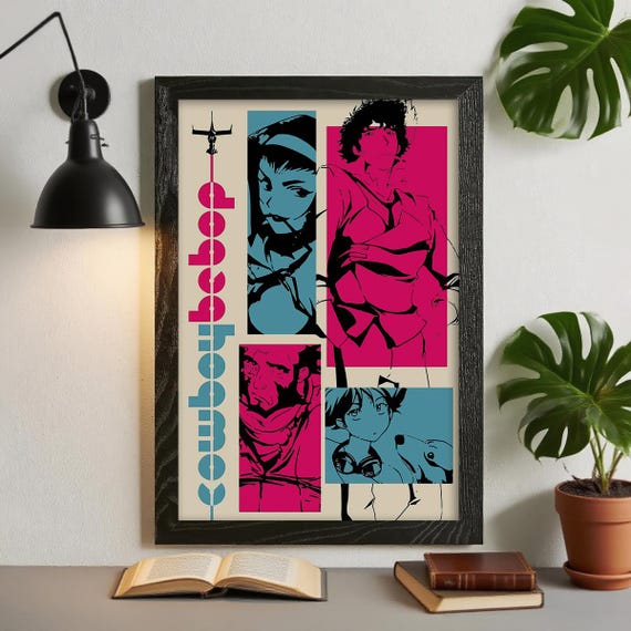 Cowboy Bebop Anime Poster, Waterproof Canvas Print, Unframed