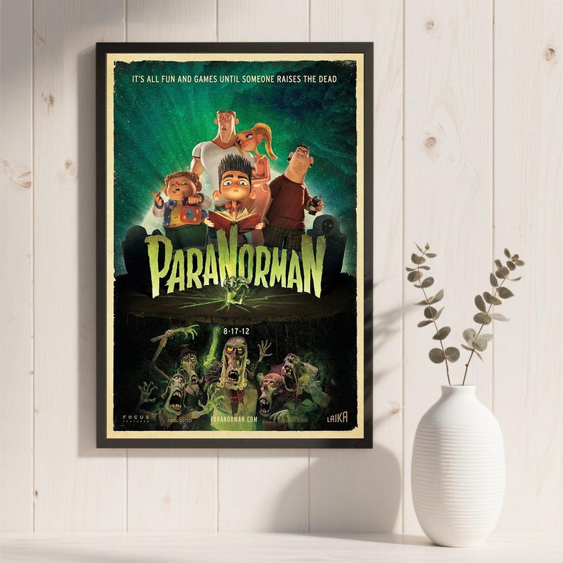 Plakat filmowy „Paranorman”, wodoodporny wydruk na płótnie HD, bez ramki zdjęcie 11