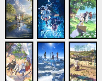 Sousou No Frieren  Anime Poster, Waterproof Canvas Print, Anime Fan Gift, Unframed