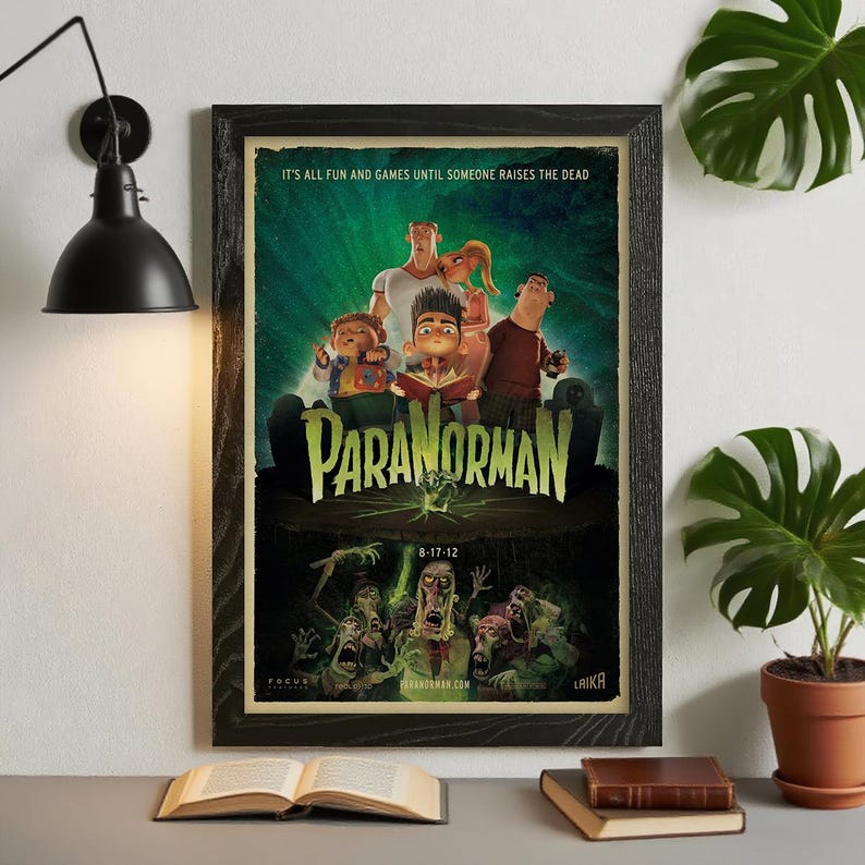 Plakat filmowy „Paranorman”, wodoodporny wydruk na płótnie HD, bez ramki #1