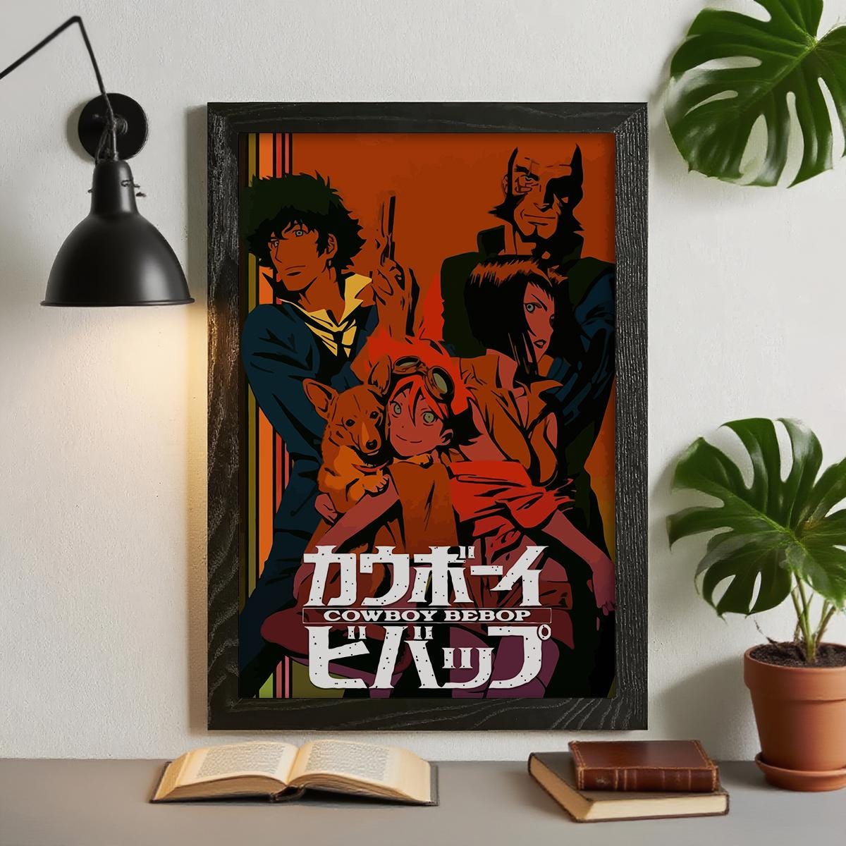 カウボーイビバップ アニメポスター 防水キャンバスプリント フレーム