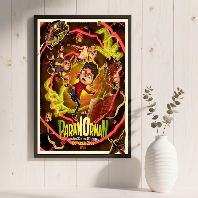 Plakat filmowy „Paranorman”, wodoodporny wydruk na płótnie HD, bez ramki zdjęcie 13