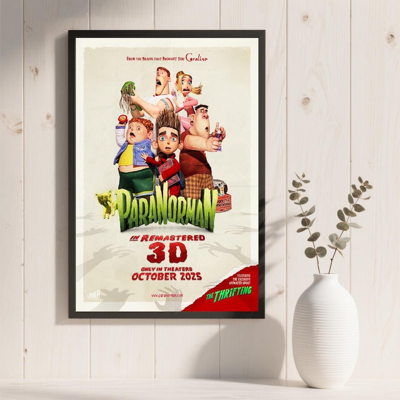 Plakat filmowy „Paranorman”, wodoodporny wydruk na płótnie HD, bez ramki zdjęcie 18