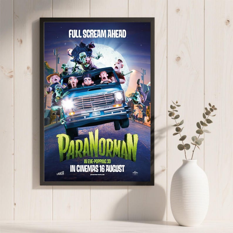 Plakat filmowy „Paranorman”, wodoodporny wydruk na płótnie HD, bez ramki zdjęcie 16