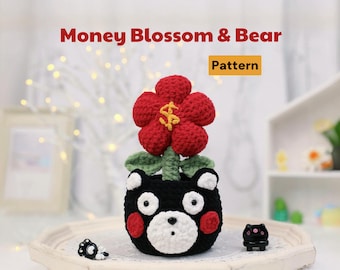Lucky Bear & Bloom Crochet Pattern: Beginner-Friendly Amigurumi (PDF Pattern)