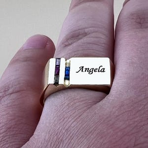 Ring for dad, Father&#39;s Day Gifts, personalized name ring, custom gift for father, ring for husband, ring for boyfriend, gift for him
