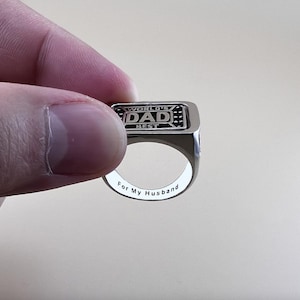 Ring for dad, ring for husband, ring for father, custom name ring, ring for boyfriend, gift for boyfriend, gift for dad, Father&#39;s Day Gifts