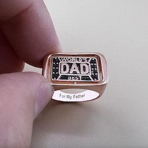 Ring for husband, custom name ring, ring for dad, ring for father, ring for boyfriend, gift for boyfriend, gift for dad, Father&#39;s Day Gifts