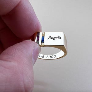 Ring for husband, custom name ring, ring for dad, ring for father, ring for boyfriend, gift for boyfriend, gift for dad, Father&#39;s Day Gifts