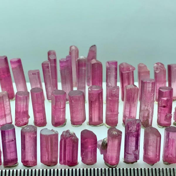 97.05 Ct Well Terminated Tourmaline pink,Red Colour Crystals Lot From Afghanistan