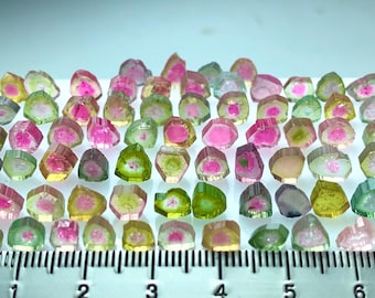 64,10 Ct fatias de turmalina melancia bem polidas do Afeganistão