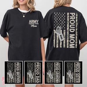 Personalized Army National Guard Mom Shirt, Custom Army National Guard Family Shirt, Custom Army Family Tee, Proud Army National Guard Shirt