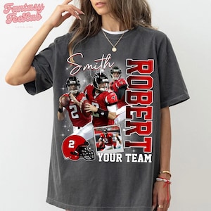 Personalized Player Name Photo Shirt, Custom Football Shirt, Bootleg Player Shirt, Football Bootleg Tee, Football Dad Mom Shirt, Game Day
