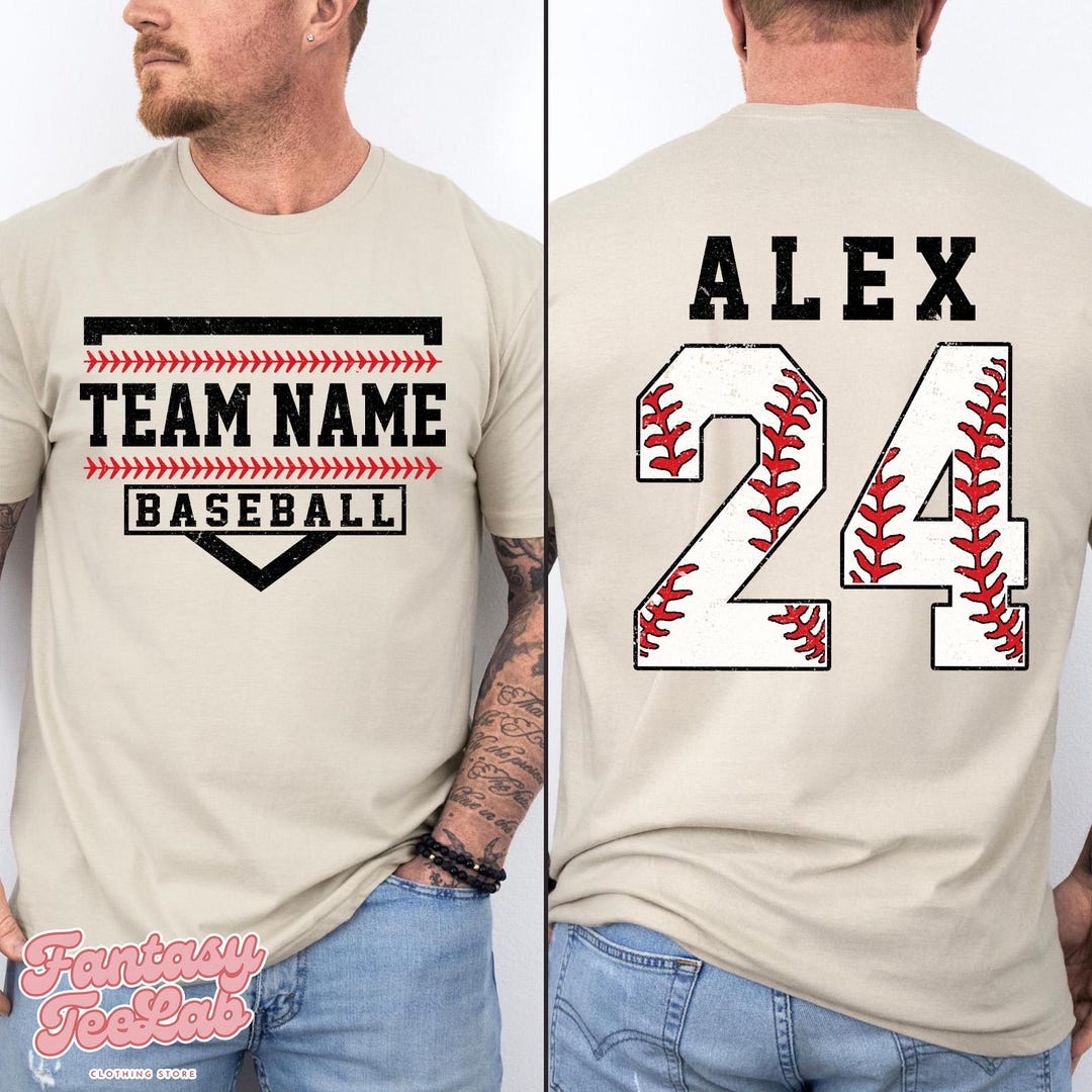 Custom Baseball Team Shirt, Personalized Team Name Baseball Tee With ...
