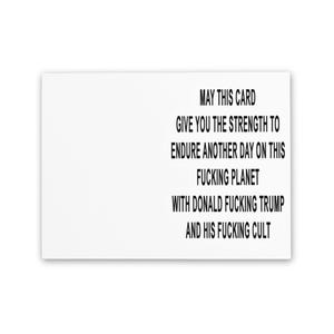 Anti Trump-wenskaarten, fuck troefkaarten, feministische kaarten, sarcastische politieke kaarten, feminisme, verjaardagskaart, verzetskaarten