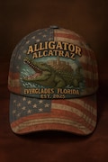 Alligator Alcatraz Florida Everglades Trucker Hat, Alligator Alcatraz Hat, Alligator Alcatraz Foam Trucker Hat product logo