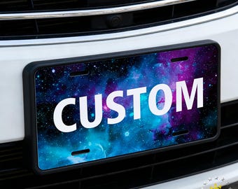 Custom License Plate,Personalized License Plate,Custom Car Plate Tag,Funny Car Accessory,Any text,color,or image,Ideal Gift for Drivers