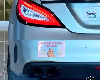 Thanks For Letting Me Merge Car Sticker or Magnet | Funny Y2K Accessory