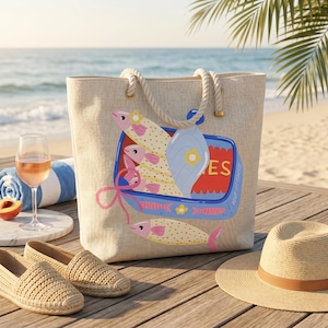 Coquette Sardine Clipart Bundle, Cute Tinned Fish PNG Designs, Preppy Coastal Summer Graphics for Shirts and Merch imagen 5