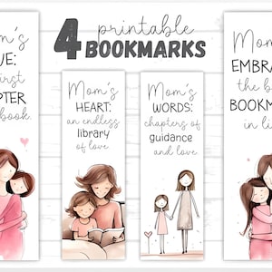 Mothers Day Bookmarks | Mothers Bookmark | Mom Bookmark | Gift for Mom | Mother&#39;s Day Gift | Digital Download | Commercial use