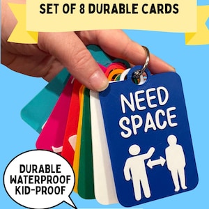 Needs Communication Card Set of 8 | Non Verbal AAC Cards | Needs Cards | Autism Aid | Speech Therapy | Occupational Therapy TALKIES
