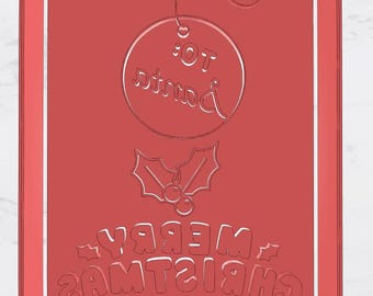 STL File Cookie To Santa Merry Christmas Cookie cutter and fondant stamp set 3D print printable STL File digital download