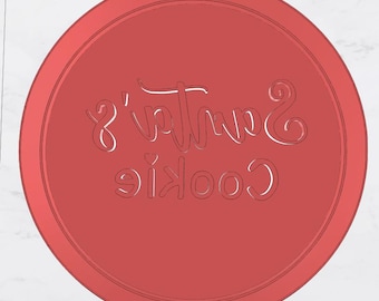 Santa's cookie cutter and fondant stamp set 3D print printable STL File Cookie for Santa digital download