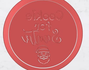 STL File Cookie For Santa Cookie cutter and fondant stamp set 3D print printable STL File digital download
