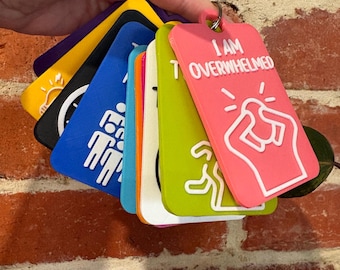 Overstimulation Sensory Overload Set Communication Card Set of 10 | AAC | Autism Aid | Speech Therapy | Occupational Therapy TALKIES