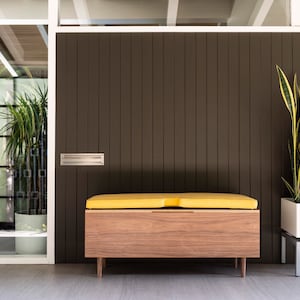 Porch storage/package delivery bench