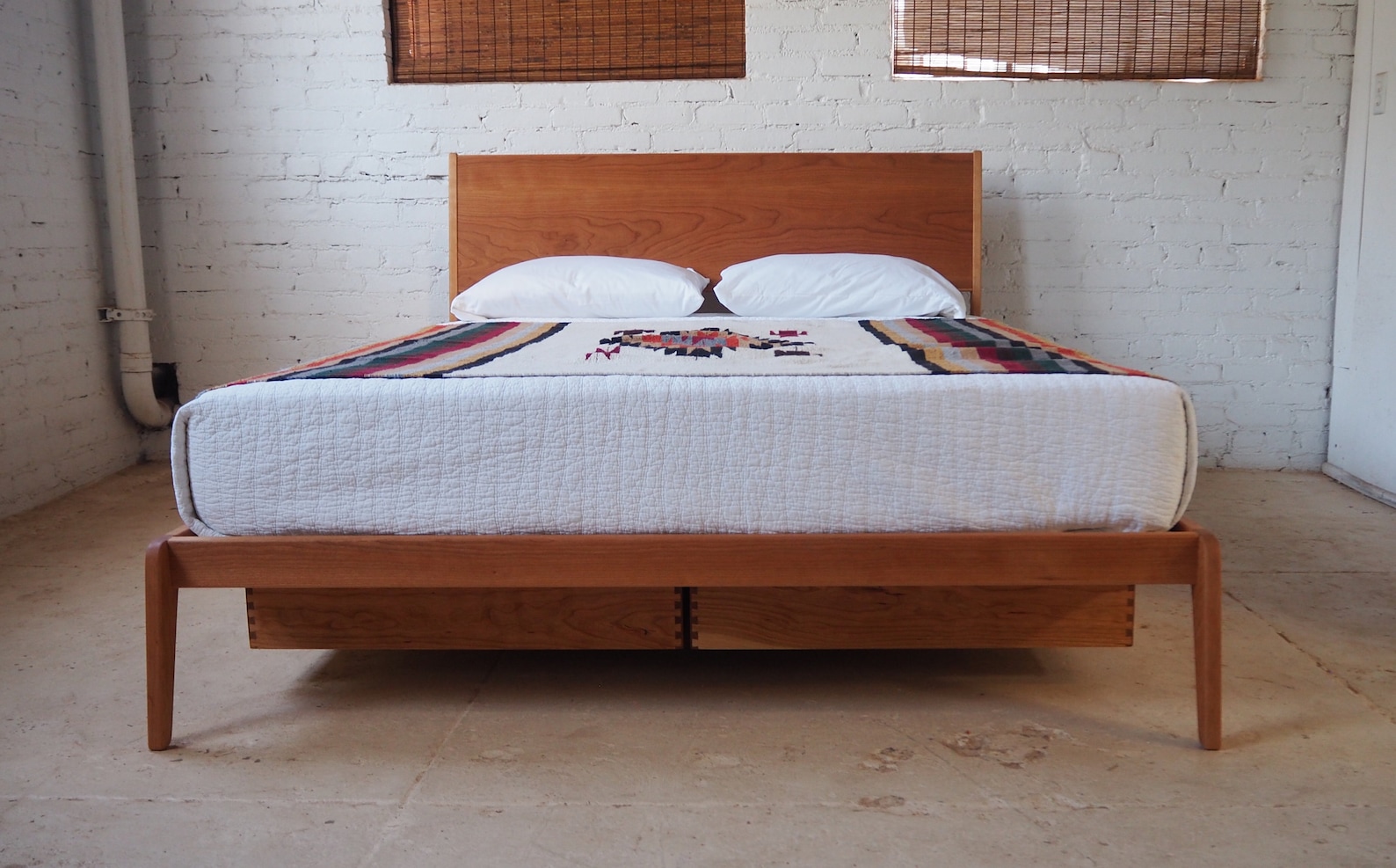 Picture of Modern Lean Bed Mid Century Danish Modern Style Bed | Etsy