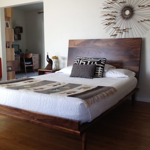 Nelsoninspired Bed danish Mid Century Modern Style Etsy
