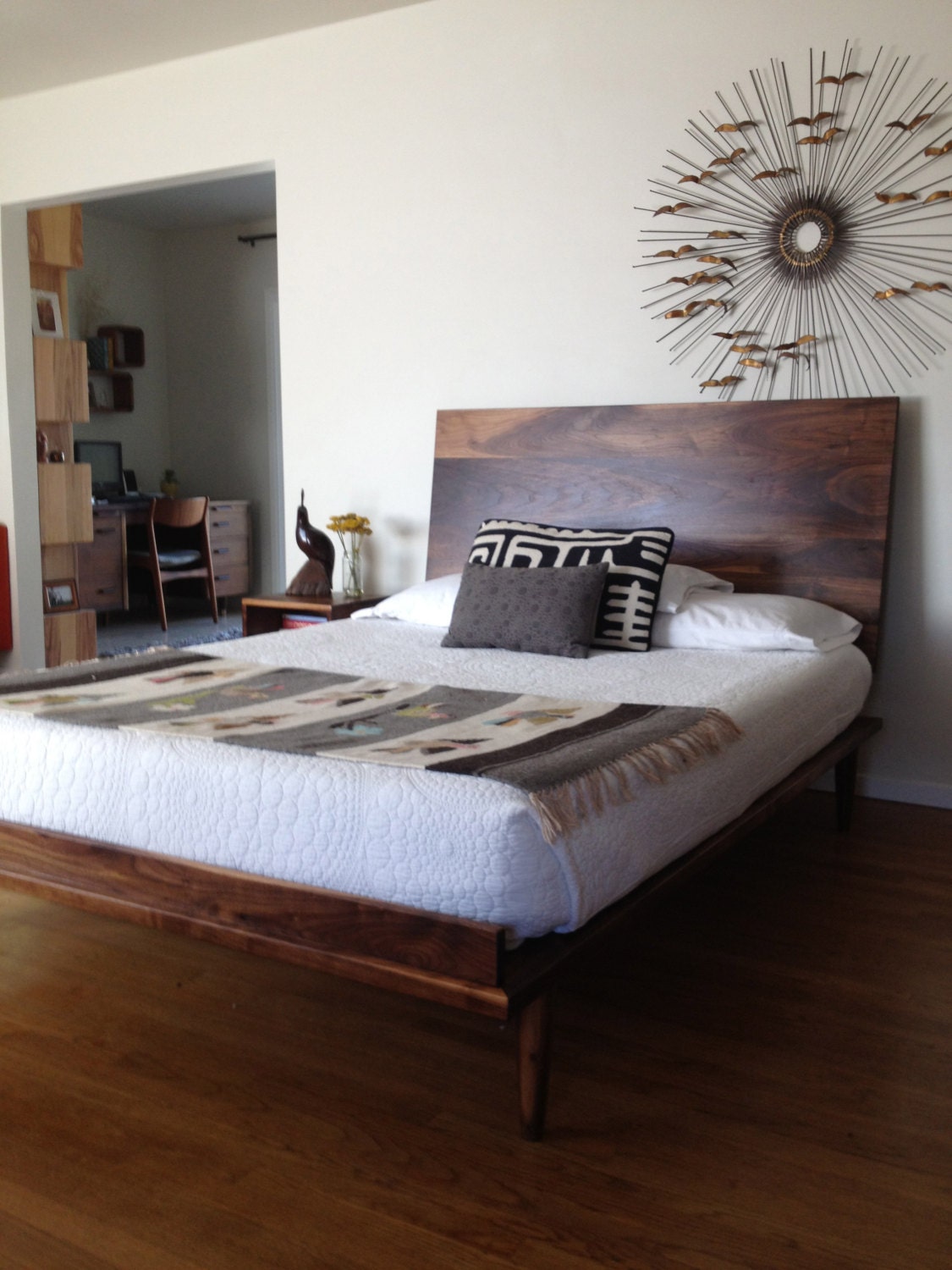 George Nelson-inspired Bed (danish Mid Century Modern Style Bed