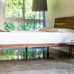 The Western Bed Mid Century Modern Style Platform Bed Available with Storage image 3