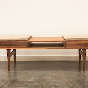 Mid Century Modern Inspired Coffee Table Ottoman