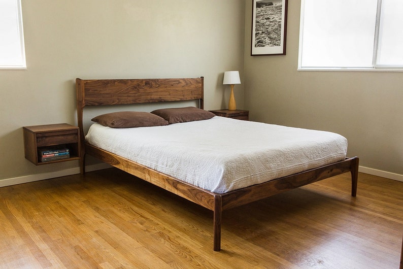 Classic Modern Bed Danish Mid Century Style Image 0