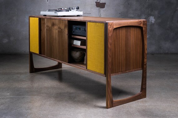 Douglas Stereo Cabinet Credenza Etsy