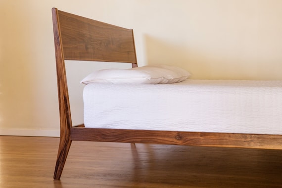 Modern Lean Bed mid Century Danish Modern Style Bed Etsy UK