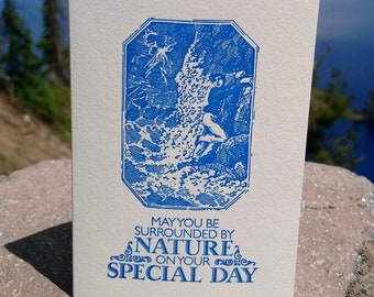 Surrounded by Nature on Your Special Day | Happy Birthday Card | Passive Aggressive Humor | Sarcasm | Sarcastic Humor | Funny Letterpress