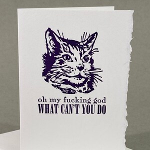 Funny Congratulations Card: Inspire Cat Art, Encouragement Gift