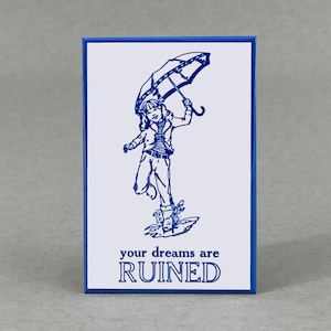 Your Dreams Are Ruined! | Funny Magnet | Baby Shower Gift | Gift for New Mom | Evil Child Meme | Inappropriate Joke | Morton Salt Girl Style