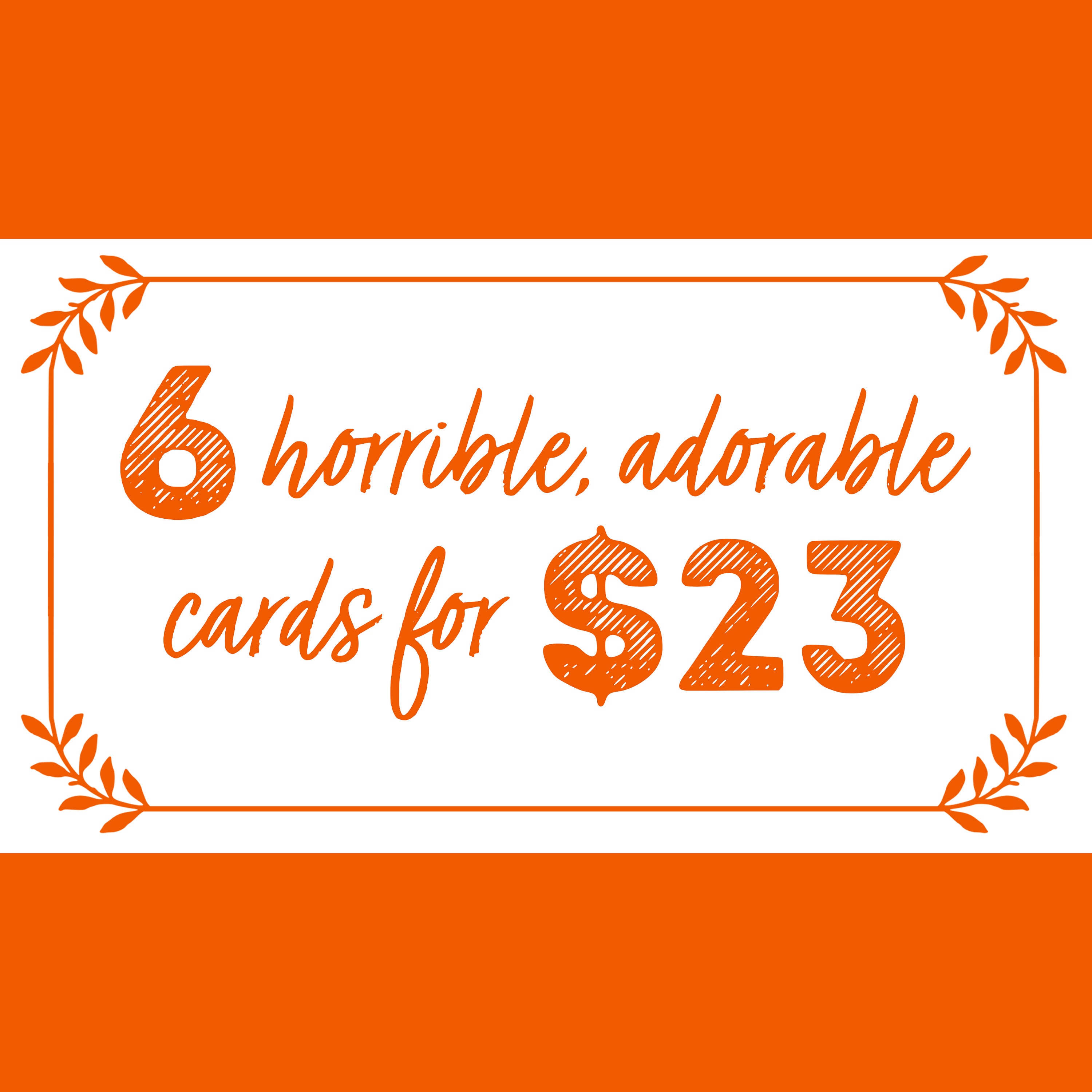 Letterpress Card Set | Choose Your Own Set of 6 with Free Shipping | …