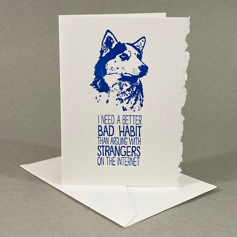 Funny Internet Humor Card: Arguing with Strangers image 1