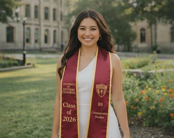 Spersonalizowany projekt, szyld z logo i tekstem na zakończenie studiów, spersonalizowany pas z nadrukiem na zakończenie studiów z imieniem, szyld na zakończenie studiów w 2026 roku, prezent na zakończenie studiów