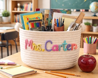 Spersonalizowana torba typu Gigi Tote, prezent-niespodzianka z okazji Dnia Matki dla babci, spersonalizowana torebka z grubej włóczki z imitacją sztruksu, prezenty od wnuków, torba dla babci