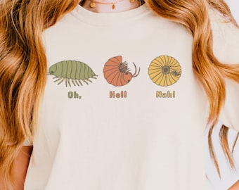 Funny Pill Bug Shirt | Overwhelmed Isopod Graphic Tee