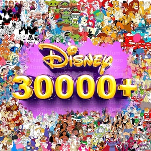 30000+ Mega Bundle Disneyland Png, Zeichentrickfiguren Bundle, Disneyprinzessin Png, Magic Kingdom, Walt Disneyworld Clipart, digitaler Download