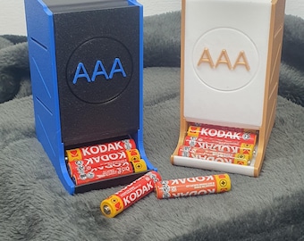 3D Printed AAA Battery Dispenser: Compact Storage, Custom Colors